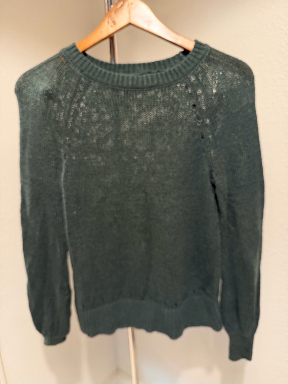 LOFT Forest Green Crewneck Sweater